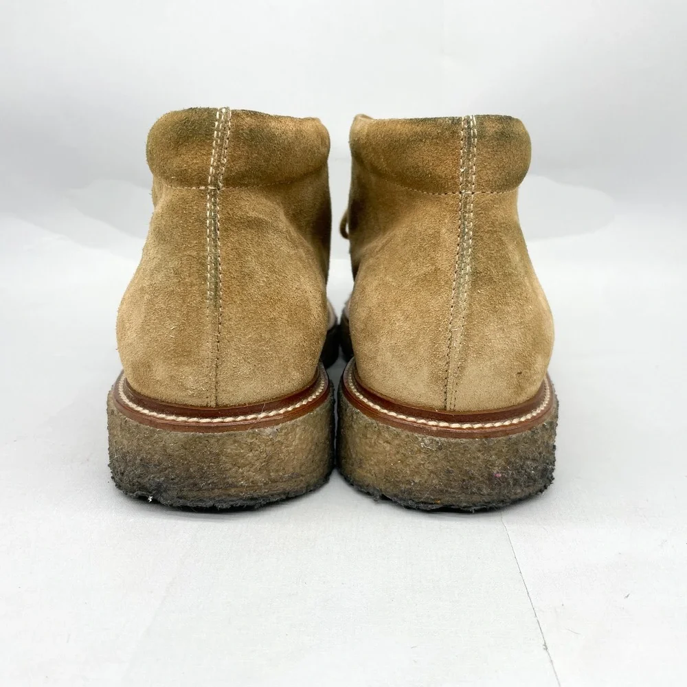 Tods Mens 9.5 10.5 Suede Chukka Desert Boots Tan Crepe Sole preppy Classic Shoes